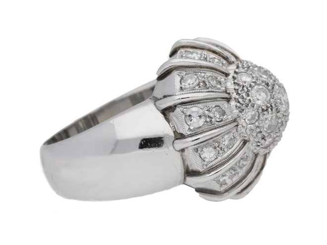 vintage diamond cluster ring berganza hatton garden