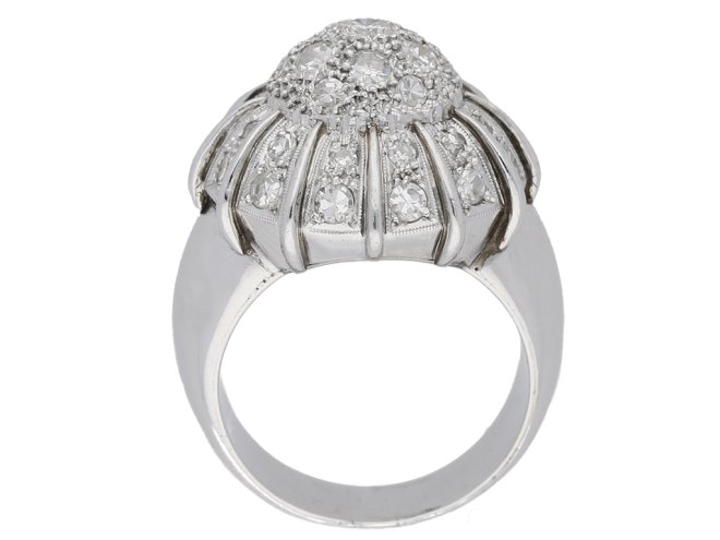 vintage diamond cluster ring berganza hatton garden