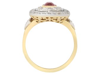 Edwardian ruby and diamond cluster ring circa 1905 hatton garden