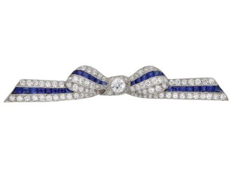 Marcus & Co. sapphire and diamond brooch berganza hatton garden