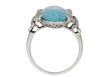 Aquamarine and diamond ring berganza hatton garden