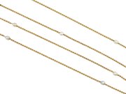 John Goode & Sons natural pearl and gold chain, English, circa 1912. 