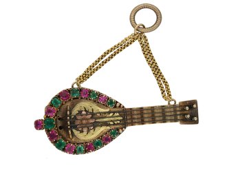 antique ruby emerald brooch berganza hatton garden