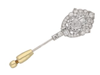 Art Deco diamond pin berganza hatton garden