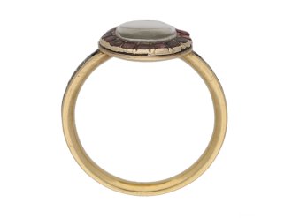 memorial garnet enamel ring berganza hatton garden