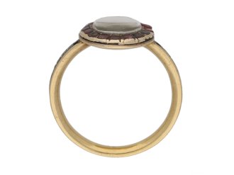 memorial garnet enamel ring berganza hatton garden